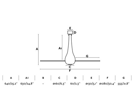 ETERFAN Ø128 CMS NEGRO MATE PALAS MADERA 32004 - Imagen 2