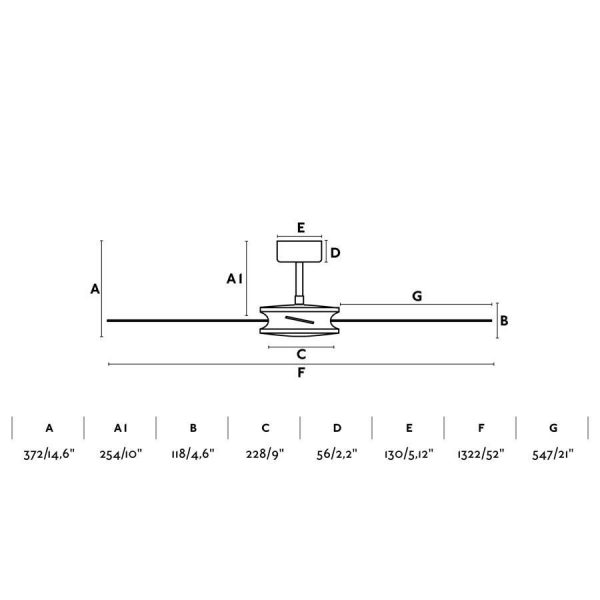 POLEA Ø1320 MM MARRÓN 4 PALAS 33724 - Imagen 3