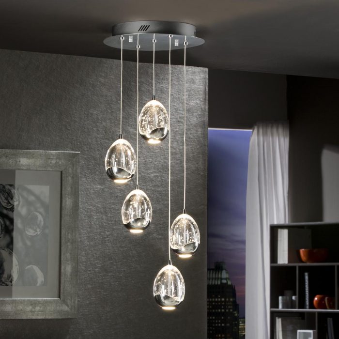 LAMP LED ROCIO CROMO 5L DIMABLE 783517D