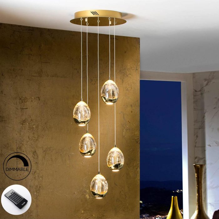 LAMP LED ROCIO ORO 5L DIMABLE 783529D