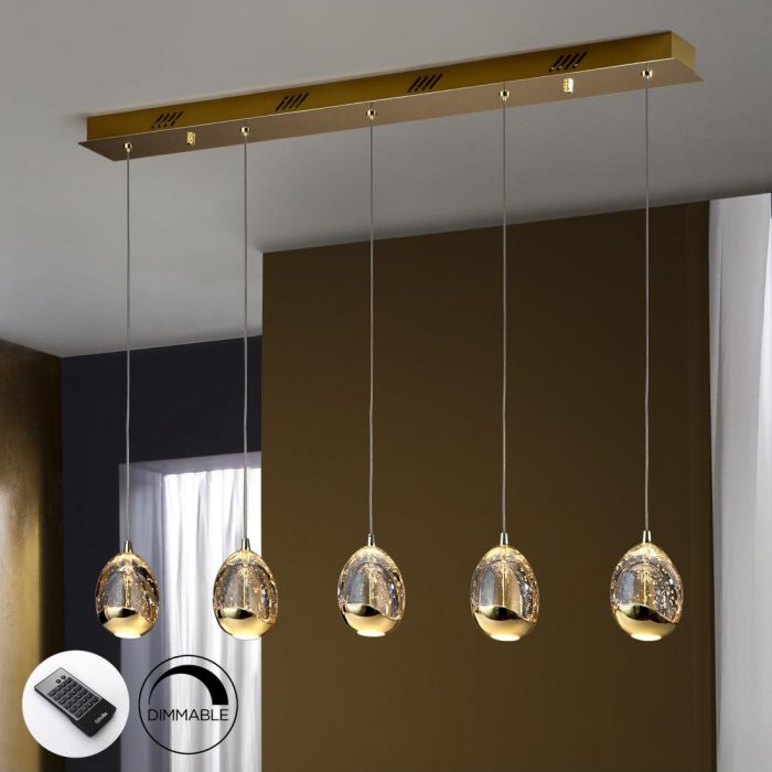 LAMP LED ROCIO ORO 5L DIMABLE 783627D