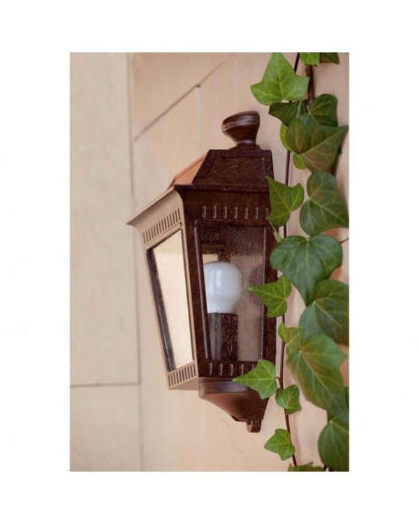 ARGOT 1/2 APLIQUE MARRON ÓXIDO 1L E27 100W 71424 - Imagen 2