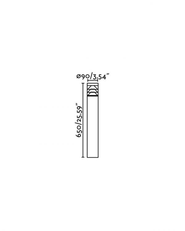 PLIM 3 BALIZA GRIS OSCURO 10W LED 3000K 71301 - Imagen 2
