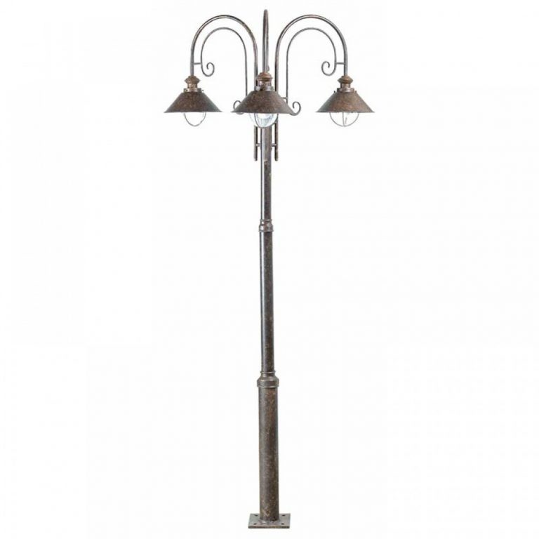 NAUTICA-8 FAROLA MARRÓN ÓXIDO 3xE27 11W 71118