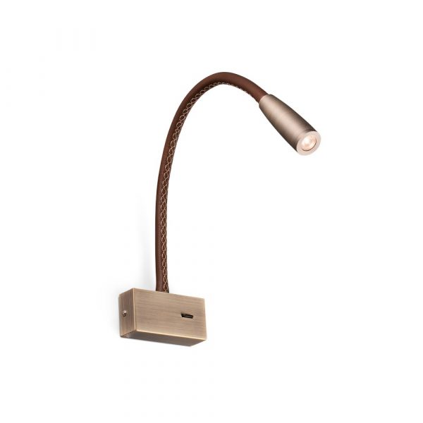 LEAD LECTOR PIEL/BRONCE LED 3W 3000K 62704