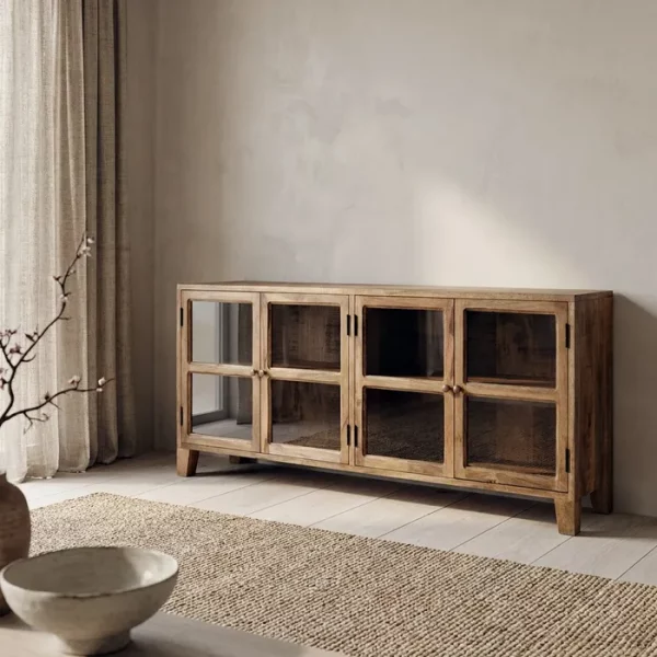 APARADOR NATURAL MADERA DE MANGO SALÓN 160 X 35 X 71 CM