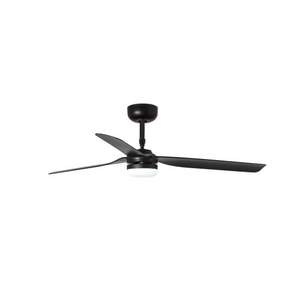 VENTILADOR PUNT Ø130 NEGRO PALAS NEGRAS LED 18W 338151S