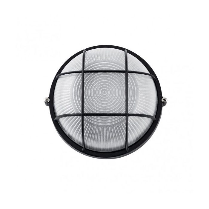 APLIQUE EXT. ALUMINIO APUS PEQUEÑO 1XE27 NEGRO 9X17,5X17,5 CM IP44