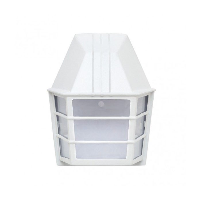 APLIQUE EXTERIOR ALUMINIO ACRUX 1XE27 BLANCO IP23 24X20X11,5 CM
