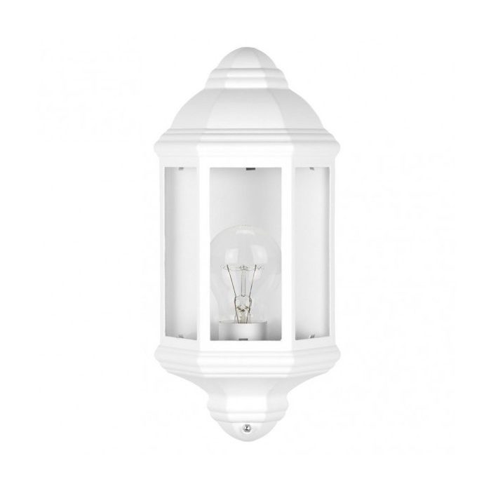 APLIQUE EXTERIOR ALUMINIO SHAULA 1XE27 BLANCO IP44 36,5X16,5X9,5 CM