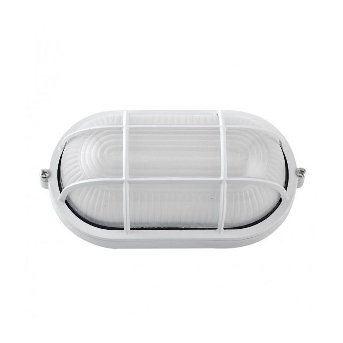 APLIQUE EXT.OVAL ALUMINIO APUS GRANDE 1XE27 BLANCO 11,5X27,5X15,5 CM IP44