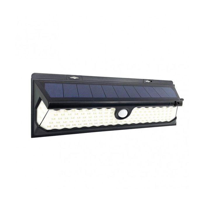 APLIQUE SOLAR 6500K KIRA NEGRO 1100 LM IP65 10,5X30X5CM SENSOR MOV. Y CREPUSC.REG.INTENSIDAD 3 POSICIONES