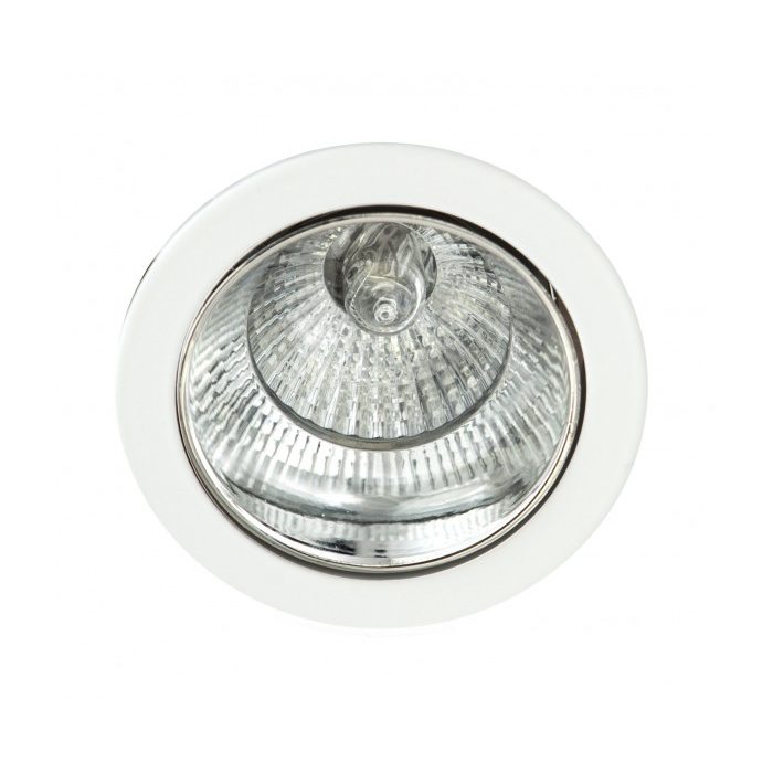 EMPOTRABLE ALFABETO 1XGU10 CROMO/BLANCO 8D ORIENTABLE