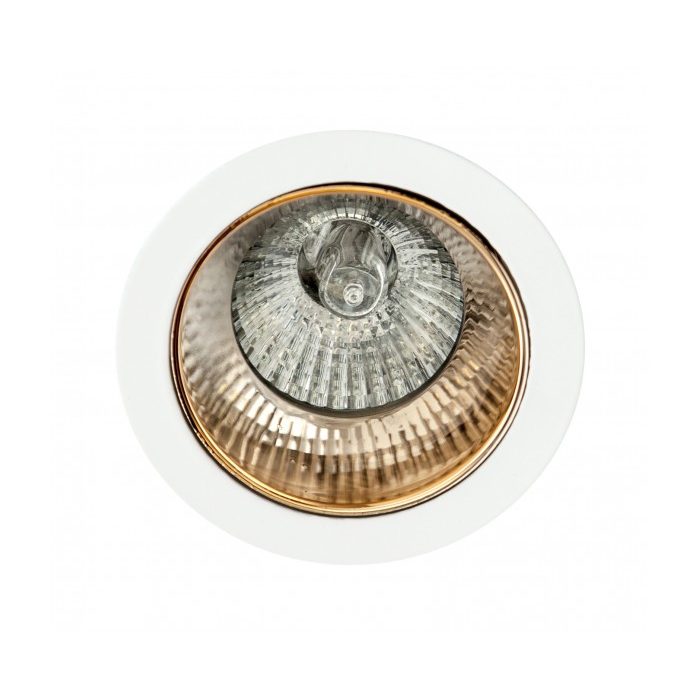 EMPOTRABLE ALFABETO 1XGU10 ORO/BLANCO 8D ORIENTABLE