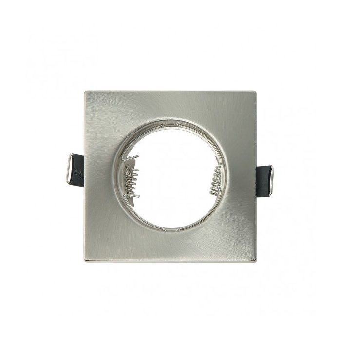 EMPOTRABLE MAGURA 1XGU10 CUADRADO NÍQUEL 2,5X8,2X8,2 CM CORTE 7 PORTALAMPARAS INCLUIDO