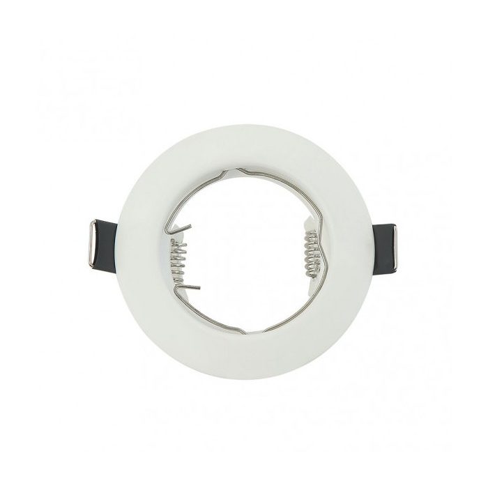 EMPOTRABLE MAGURA 1XGU10 REDONDO BLANCO 2,5X8X8 CM CORTE 7 PORTALAMPARAS INCLUIDO