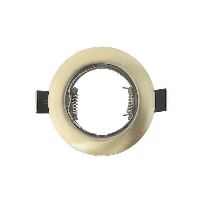 EMPOTRABLE MAGURA 1XGU10 REDONDO CUERO 2,5X8X8 CM CORTE 7 PORTALAMPARAS INCLUIDO