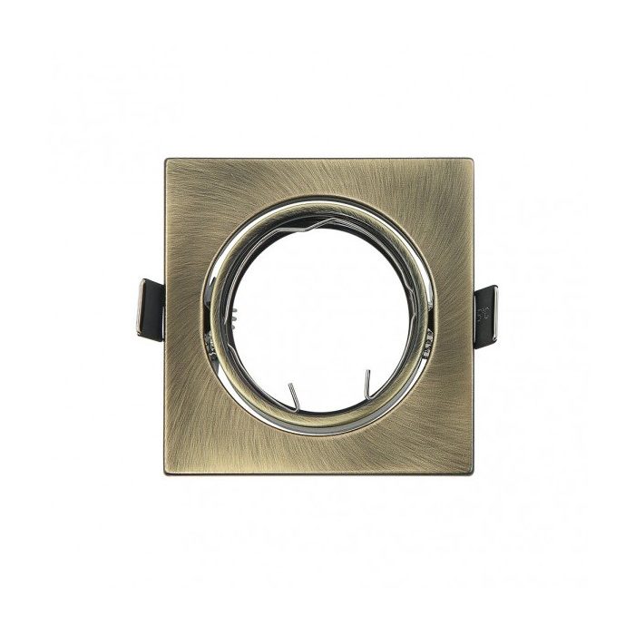 EMPOTRABLE ORIENT. MAGURA 1XGU10 CUAD. CUERO 2,5X8,2X8,2 CM CORTE 7 PORTALAMPARAS INCLUIDO