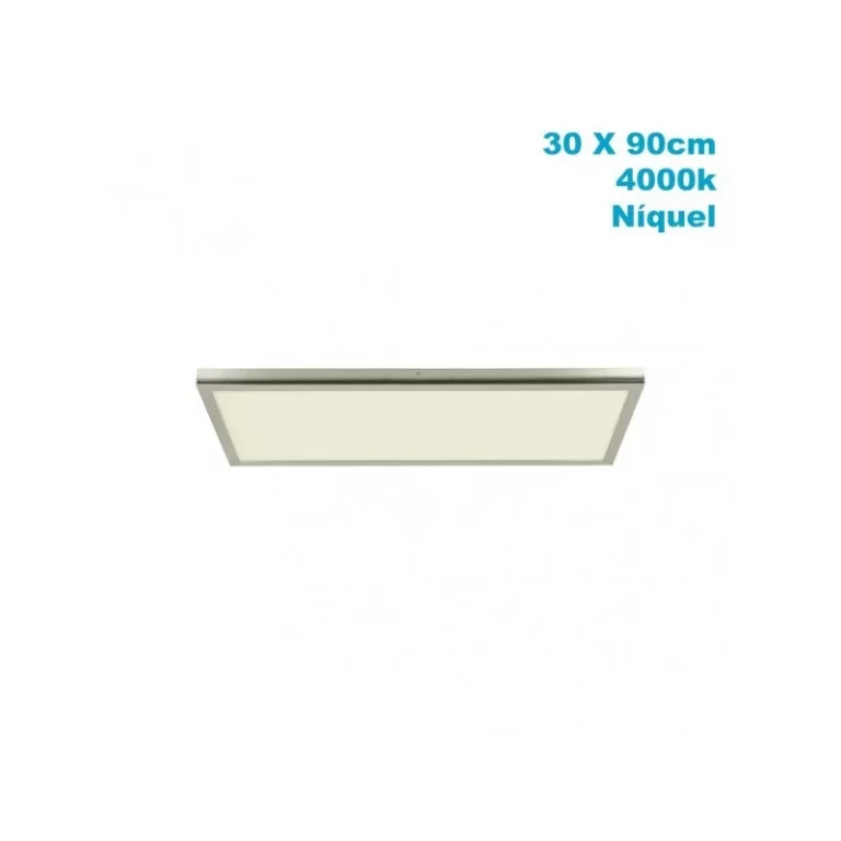 PANEL SUPERF. 72W 4000K TIVOLI NÍQUEL 2,5X30X90 CM 6120 LM