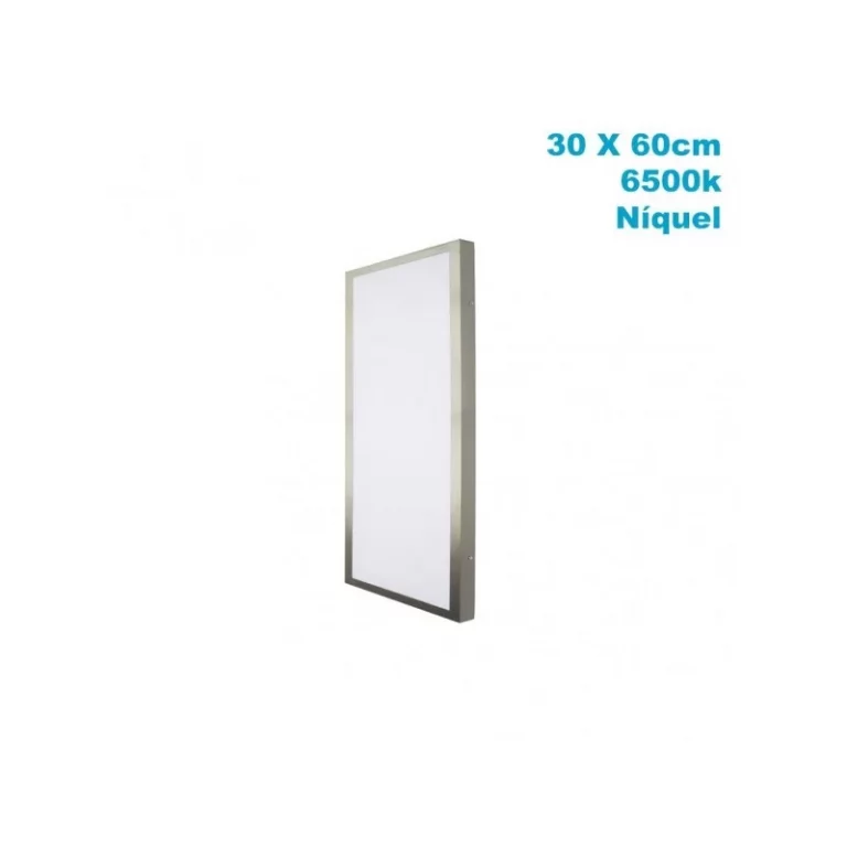PLAFÓN 36W 6500K 3,5X30X60 CM PLANO NÍQUEL 3060LM