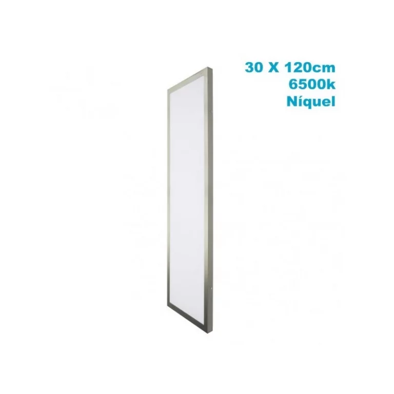 PLAFÓN 72W 6500K 3,5X30X120 CM PLANO NÍQUEL 6120LM