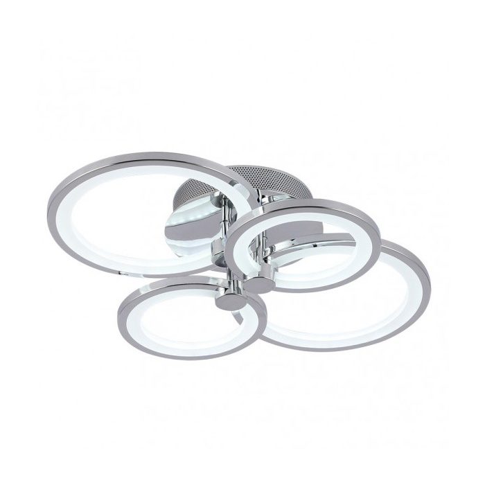 PLAFÓN SYDNEY 76W 3000-4000-6500K CROMO 13,5X55X41 CM 10260LM REGULABLE,MEMORIA Y C.REMOTO