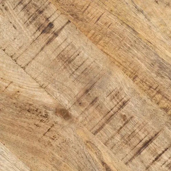 MESA COMEDOR NATURAL-NEGRO MADERA-HIERRO 120 X 120 X 79 CM - Imagen 6