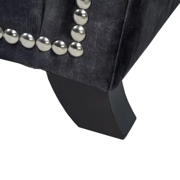 SOFÁ 3 PLAZAS GRIS OSCURO TEJIDO SALÓN 228 X 97 X 100 CM - Imagen 11