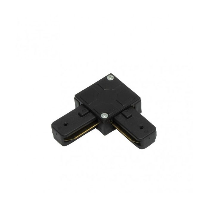 CONECTOR EN L PINDAL NEGRO 2 HILOS 1,5X6,5X6,5 CM