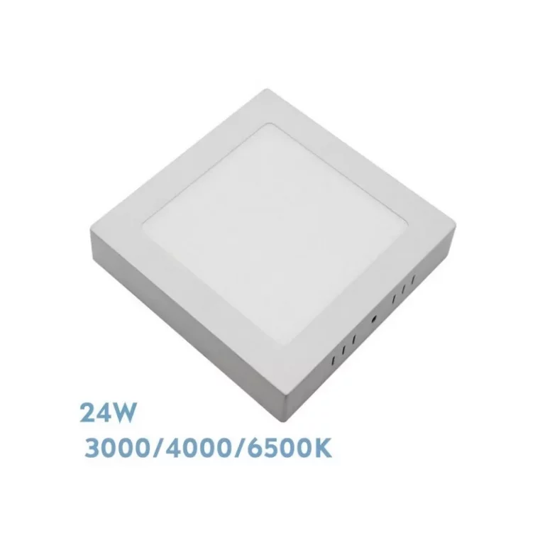 DOWNLIGHT SUPERF.GABRO 24W 3000K-4000K-6500K BLANCO 2160LM 3X29X29 CM