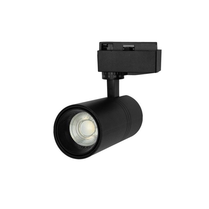 FOCO CARRIL 20W 6000K ANZO NEGRO 1800LM 36º ORIENTABLE 330º REGX18X6,2 CM
