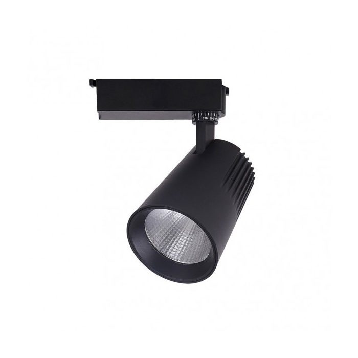 FOCO CARRIL 20W 6000K TELMA NEGRO 1800LM 36º ORIENTABLE 330º REGX15,5X8,2 CM