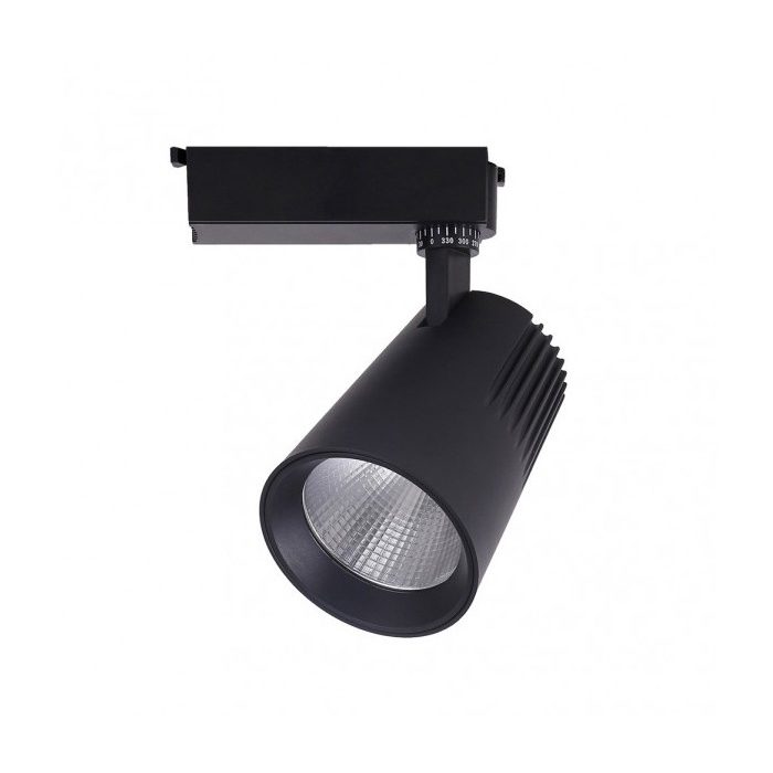 FOCO CARRIL 30W 6000K TELMA NEGRO 2700LM 36º ORIENTABLE 330º REGX19X9 CM