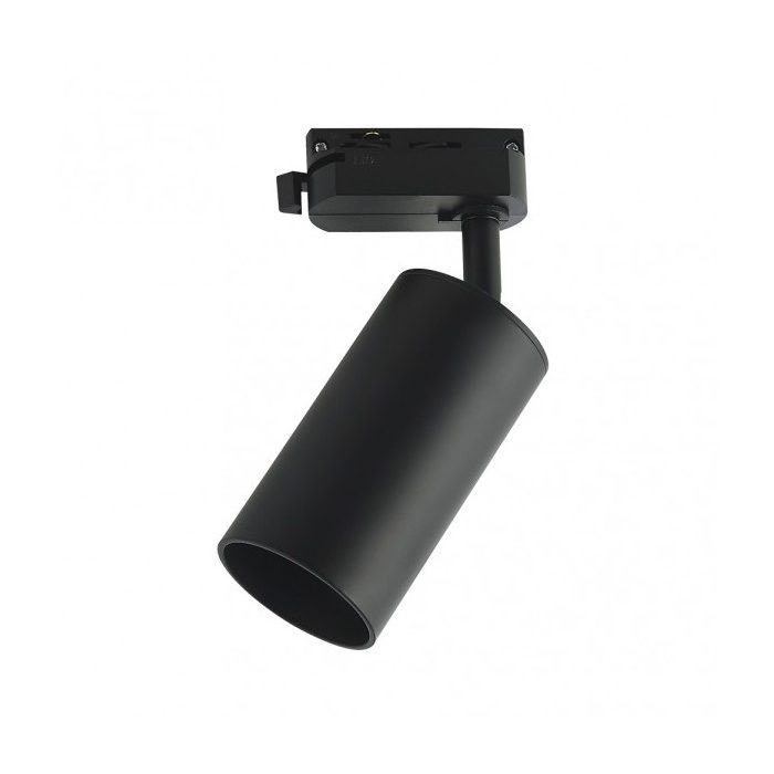 FOCO CARRIL VORONIA 1XGU10 NEGRO 18,4X7,4X6 CM ORIENTABLE 360º