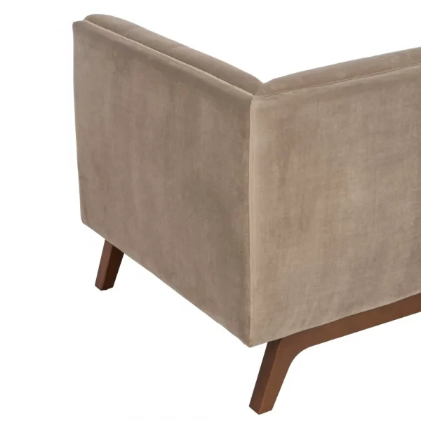 SOFÁ 2 PLAZAS TERCIOPELO BEIGE 156 X 81 X 72 CM - Imagen 10