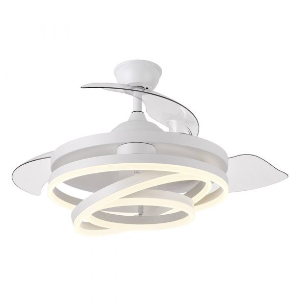 VENTILADOR 72W DC KAI BLANCO 3 ASPAS TRANSP. 6 VEL. 3 COLORES 43/58X50/107 C/REMOTO,MEMORIA Y TEMP. 6120LM - Imagen 3