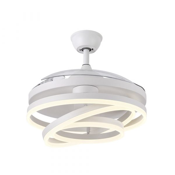 VENTILADOR 72W DC KAI BLANCO 3 ASPAS TRANSP. 6 VEL. 3 COLORES 43/58X50/107 C/REMOTO,MEMORIA Y TEMP. 6120LM - Imagen 4