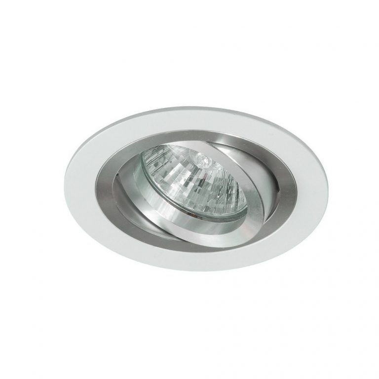 INCOLAMP EMPOTRABLE DE TECHO REDONDO ALUMINIO BLANCO