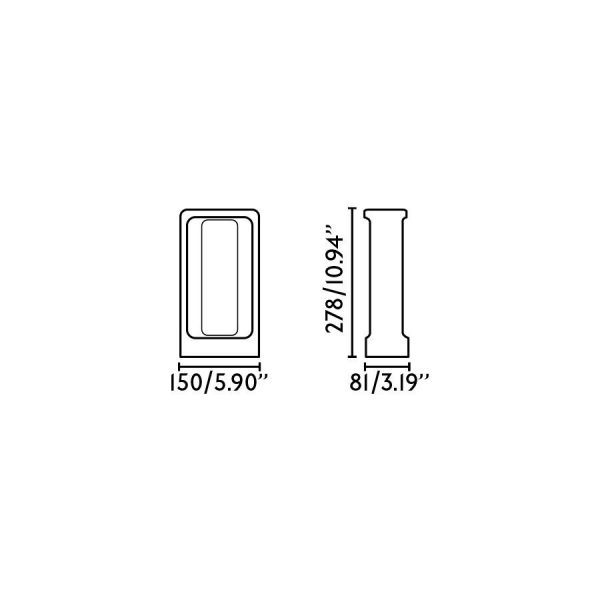 TOTEM 285 BALIZA CEMENTO LED 6,5W 3000K 75551 - Imagen 3
