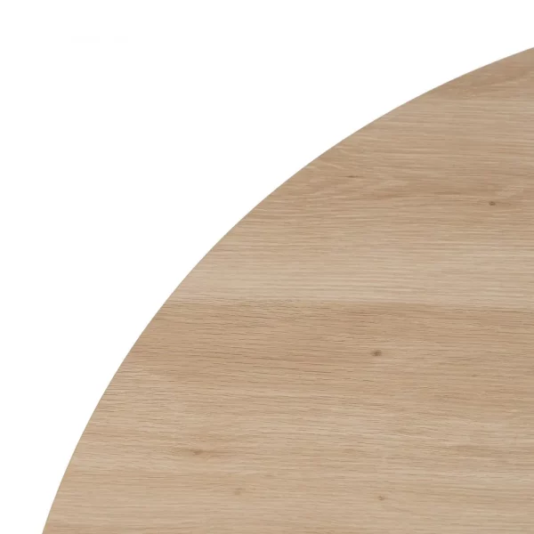 MESA COMEDOR NATURAL-CREMA DM-METAL 120 X 120 X 75 CM - Imagen 4