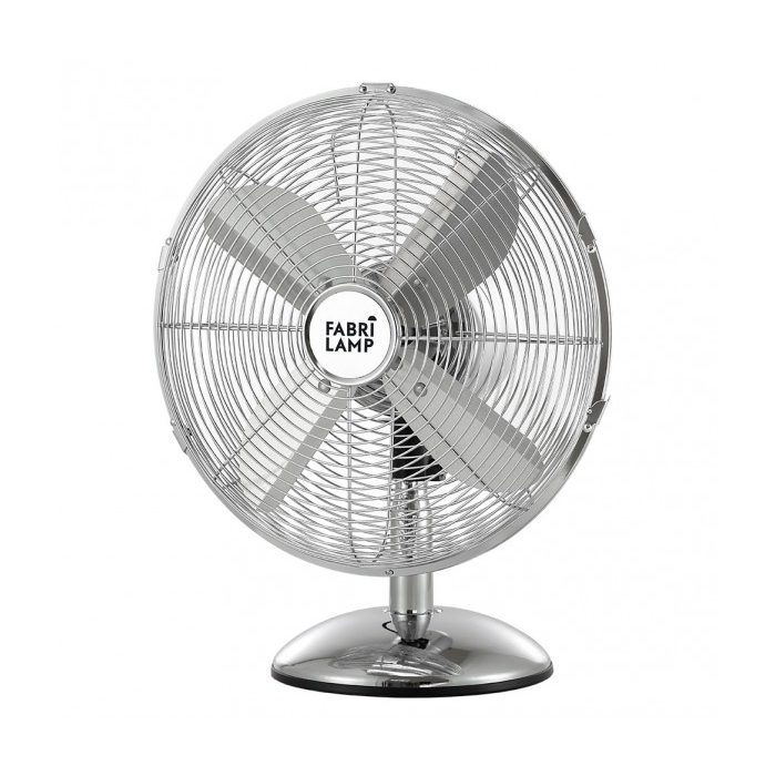 VENTILADOR SOBREMESA PALI CROMO 50W 3 VEL 43 D OSCILANTE
