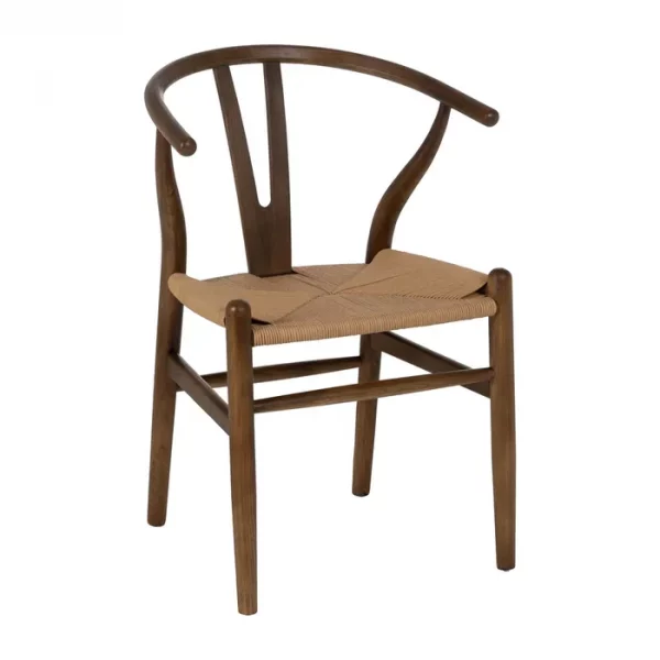 SILLA MARRÓN MADERA DE ABEDUL SALÓN 56 X 48 X 78 CM - Imagen 3