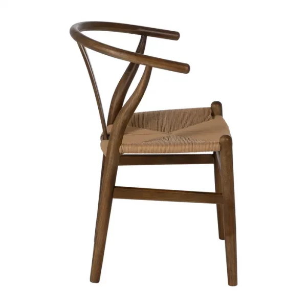 SILLA MARRÓN MADERA DE ABEDUL SALÓN 56 X 48 X 78 CM - Imagen 4