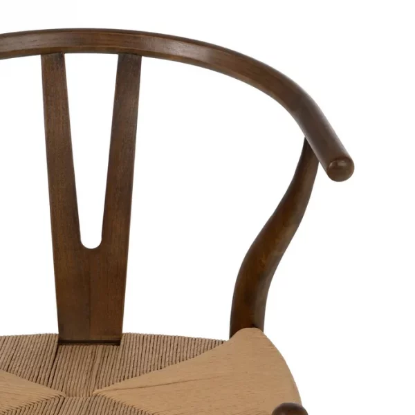 SILLA MARRÓN MADERA DE ABEDUL SALÓN 56 X 48 X 78 CM - Imagen 6