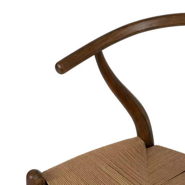 SILLA MARRÓN MADERA DE ABEDUL SALÓN 56 X 48 X 78 CM - Imagen 7