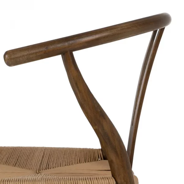 SILLA MARRÓN MADERA DE ABEDUL SALÓN 56 X 48 X 78 CM - Imagen 8