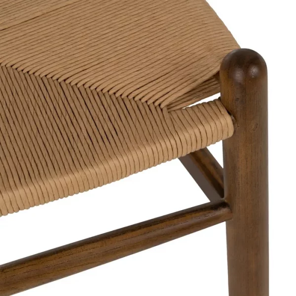 SILLA MARRÓN MADERA DE ABEDUL SALÓN 56 X 48 X 78 CM - Imagen 10