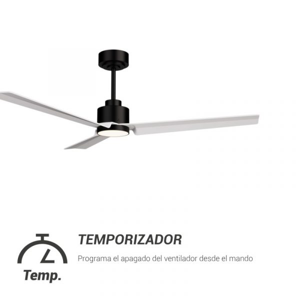 SULION ANNE VENTILADOR LED NEGRO BLANCO - Imagen 10