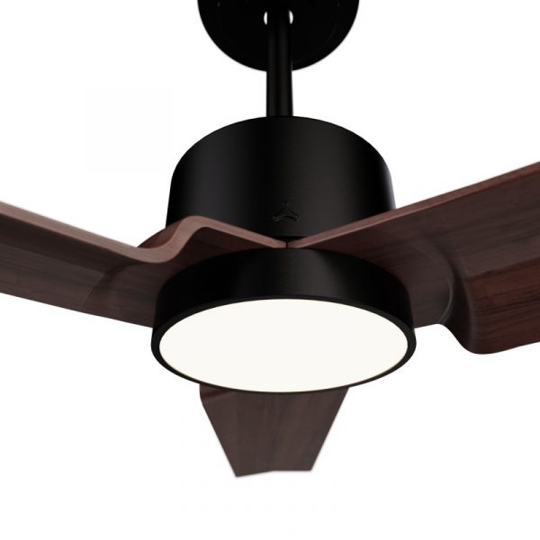 SULION ANNE VENTILADOR LED NEGRO MADERA OSCURA - Imagen 4