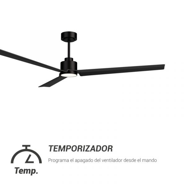 SULION ANNE XL VENTILADOR LED NEGRO - Imagen 10